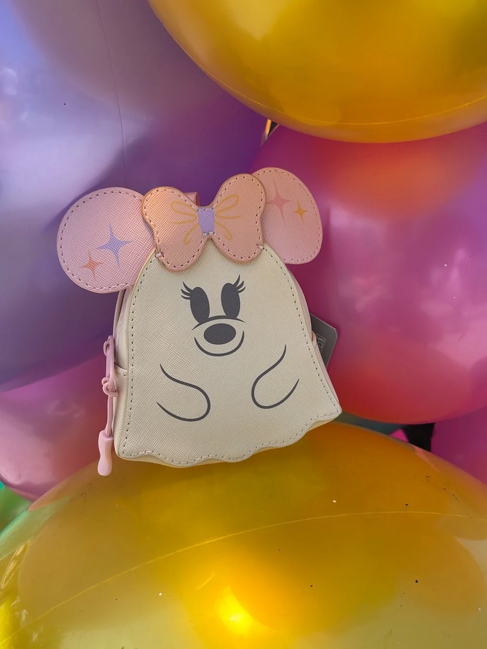 Disney Cutie Ghost Mini Backpack Keychain with Zipper